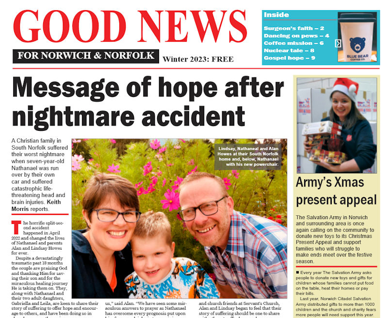 Help spread the Good News across Norfolk