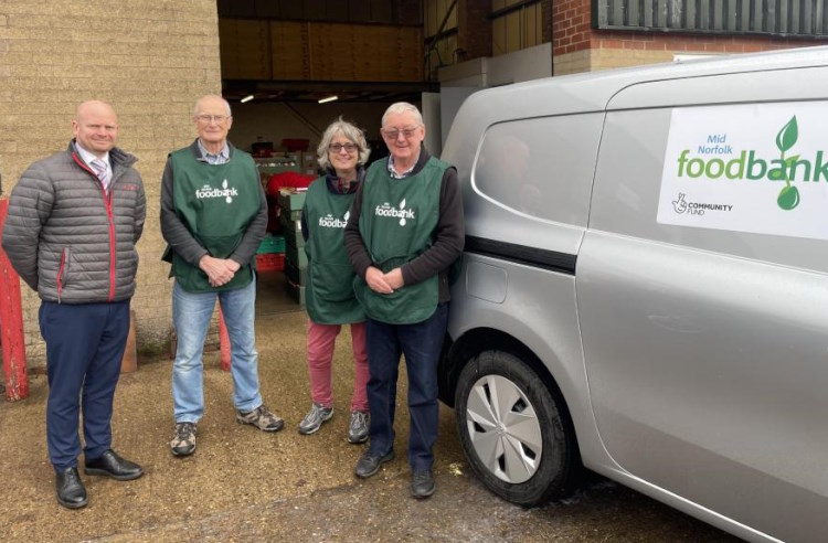New electric van for Mid Norfolk Foodbank